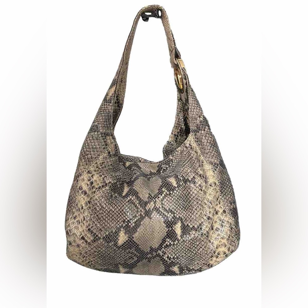 Michael Michael Kors Python Embossed Fulton Large… - image 5